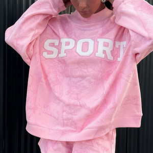 Sweat à capuche et short surdimensionnés personnalisés pour femme, en molleton polyester/coton thermique épais 500 GSM 350 GSM, brodés - Product Image 3