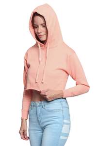 New Arrival <b>Women</b> Cropped <b>Hoodie</b> <b>Long</b> Sleeve Crop Top <b>Hoodie</b> Streetwear Outerwear Fashion Cropped <b>Hoodie</b> with raw hem - Product Image 6