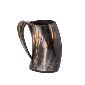 Handmade Viking Drinking Horn Beer Mug Natural Ox Horn Rustic Medieval Norse Ale <b>Cup</b> Barware Gift - Product Image 4