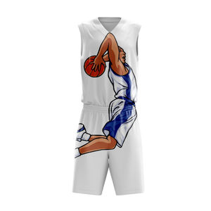 Ensemble d'uniformes de basket-ball couleur personnalisée, 100 % polyester, nouveau design, vêtements de sport imprimés, uniforme de basket-ball, impression par sublimation - Product Image 1