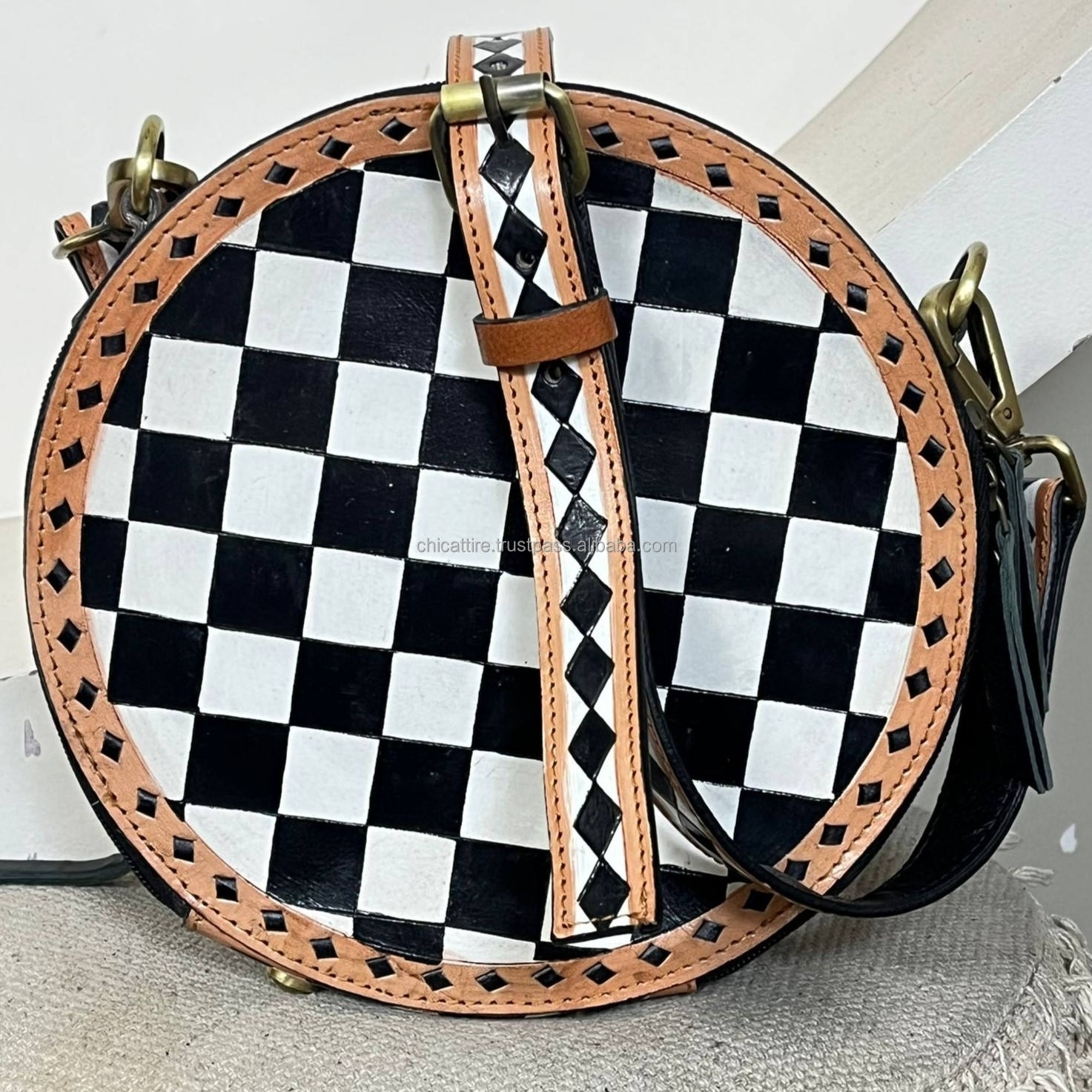 White & Black Checkered