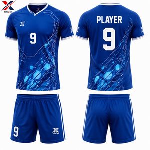 TataPak Men Soccer Jersey Set V-Neck Sublimated Lightweight Polyester Football Uniform Moisture Wicking Short Sleeve Adult Size - Product Image 4