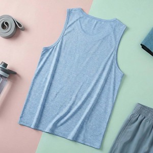 Men's Soft Athletic Tank Top Breathable Quick Dry Eco-Friendly 100% Cotton <b>Running</b> <b>Singlet</b> Gym Fitness Workout Sleeveless Muscle - Product Image 5