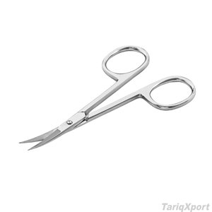 Ciseaux de manucure professionnels en satin, logo personnalisable, poignée confortable, coupe-cuticules incurvés en acier inoxydable - Product Image 4