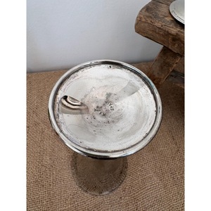 Vintage Metal <b>Goblets</b> Bell Shape Handmade Long Stem <b>Wine</b> Glasses For Wedding Occasion 2 Pieces - Product Image 6