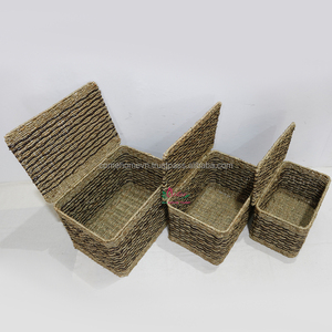 Artex Dong Thap Handmade <b>Seagrass</b> <b>Basket</b> Traditional Vietnamese Home Decor and <b>Storage</b> <b>Basket</b> - Product Image 2