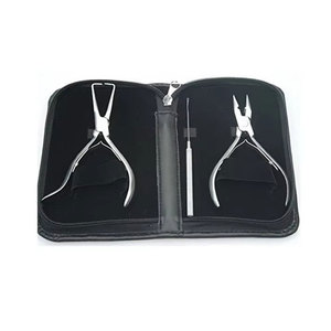 Kit Profesional de Herramientas para Extensiones de Cabello en Estuche de Cuero, Ajustable, para un Estilo Ilimitado, para Salón - Product Image 1