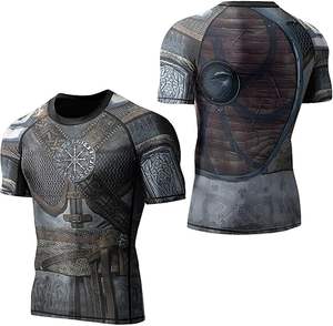 Rashguard MMA personnalisé avec logo pour hommes – Créez vos propres manches sublimées pour la gym et le BJJ – Rashguard imprimé pour homme - Product Image 1