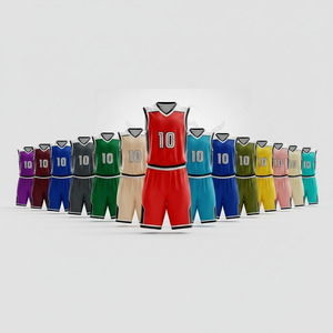 Professional Basketball Jersey Set Custom Team Name Number Sportswear Breathable Quick Dry Uniform for Training and Competition - Product Image 1