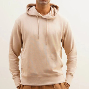 Sudadera con Capucha Personalizable de Poliéster/Algodón para Hombre, Diseño Sólido, Gruesa, con Capucha, Cuello Redondo, Corte Regular, Cierre Frontal Rápido - Product Image 2