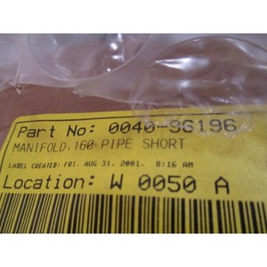 2 AMAT 0040-96196 MANIFOLD 160 PIPE SHORT - อุปกรณ์และอะไหล่เซมิคอนดักเตอร์ระดับโลกที่เชื่อถือได้ - Product Image 6