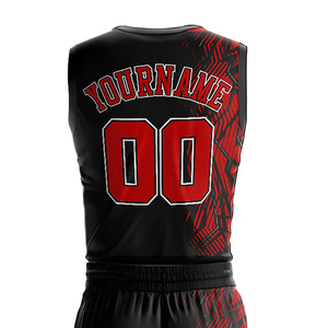 Breathable 100% Polyester Sublimation Transfer Print Basketball Jersey V-Neck <b>Pullover</b> Custom Team Name <b>Men's</b> Sleeveless Custom - Product Image 4