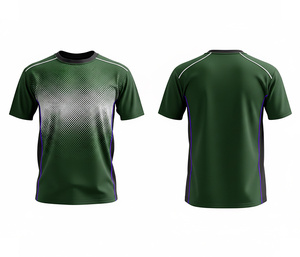 Premium <b>Polyester</b> Sublimation <b>T</b>-<b>Shirt</b> | Moisture Wicking Sports Tee Men Women Adult | Lightweight Quick Dry Short Front Option - Product Image 2