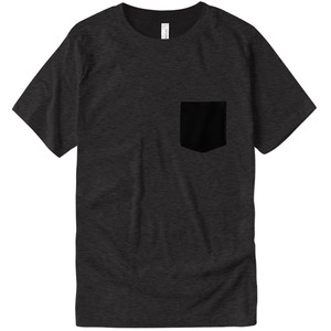 Wholesale Plain Front Pocket Slim Fit Short Sleeve Breathable Eco-Friendly T <b>Shirts</b> Bella Canvas Style Combed Ring Spun Cotton - Product Image 1