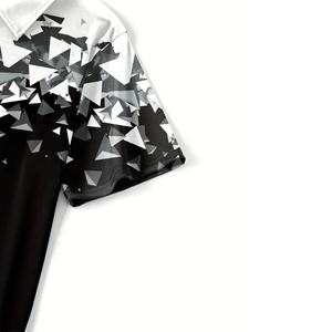 Camiseta de polo personalizada para hombre, Camiseta deportiva informal de secado rápido de verano con solapa, manga corta, transpirable, patrón sólido, suministro ODM - Product Image 3