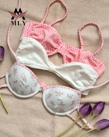 MLY Custom Print Dames Sexy Strandkleding Bikini Set Tweedelig Volledig Zwempak