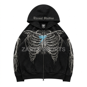 Sudadera con Capucha Premium para Hombre, con Diseño Decorativo de Pedrería, Estilo Casual, Personalizable, de Lujo, Talla Grande - Product Image 1
