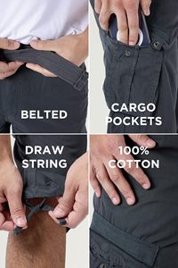 Wholesale Custom Logo Plus Size Men Shorts Summer Pocket Baggy Denim Shorts Men Vintage Fashion Men Cargo Shorts - Product Image 6