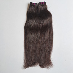 Paquetes rectos largos indios sin procesar Vendedores de cabello virgen Cabello indio dibujado doble, cabello virgen crudo - Product Image 5