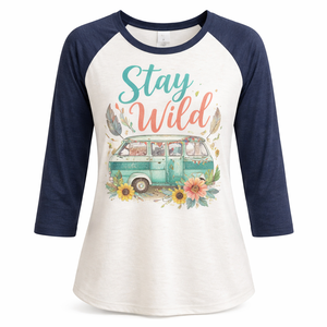 Wholesale Custom 3/4 Sleeve Jersey Shirts for Women - OEM Manufacturer Direct Custom Designs - Product Image 1
