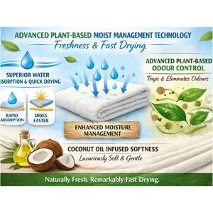 Serviettes de bain en bambou éco-responsables avec texture tissée douce pour les hôtels de luxe, les centres de bien-être et le confort quotidien de la salle de bain - Product Image 5