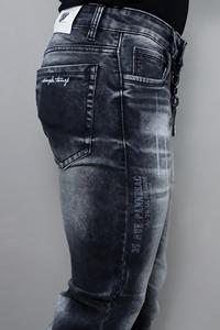 กางเกงยีนส์แฟชั่นสตรีทสไตล์สีพื้นสำหรับผู้ชาย รุ่นสปริง/ออทั่ม ขายออนไลน์ - Product Image 2