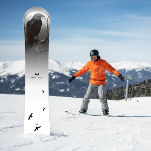 Ski <span class=keywords><strong>alpin</strong></span> et snowboard robustes de 150 cm avec noyau en bois et fibre de verre pour skieurs adultes professionnels, sports d'hiver en montagne - Product Image 1