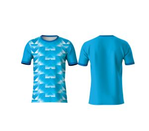 Camiseta Deportiva Personalizada con Logotipo Frontal Sublimado, Ecológica, Transpirable, de Secado Rápido, 100% Poliéster, para Hombre y Mujer - Product Image 3