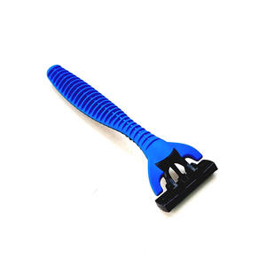 Liyu rasoirs jetables en acier inoxydable Triple double lames avec poignée en caoutchouc visage corps Bikini rasage fabriqué au Vietnam - Product Image 6