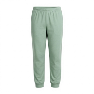 Winter Women's Workout Sweatpants High <b>Elastic</b> <b>Waist</b> 460GSM 100% Cotton French Terry Fabric Anti-static Custom Embroidery Loose - Product Image 1