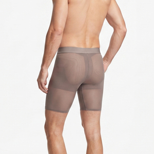 Men's Sheer <b>Boxer</b> Shorts 100% Polyester Sheer <b>See</b> <b>Through</b> Shorts Men Nightwear Club Sexy Sheer Shorts Mens Elastic Waist Short - Product Image 2