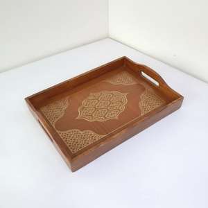 Bandeja de Madera para Servir Aperitivos, Té, Café y Refrescos - Product Image 2