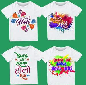 Camiseta de Verano para Hombre y Mujer, Diseño de Marca, Festival Holi, Manga Corta, Estampado Digital, Precio Accesible - Product Image 4