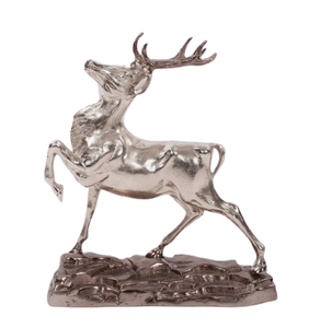 Statues de cerfs en métal, figurines de salon, sculptures de rennes, décoration intérieure, ornement animalier, paire de statues de cerfs - Product Image 4