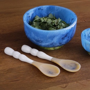 Resin Salad Bowl Tableware Resin Inlay Serving Bowl Modern Trendy Design Resin Bowl Customization logo available - Product Image 3