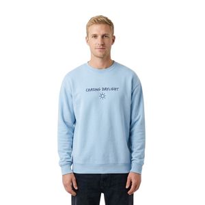 Sudadera de algodón polar color naranja óxido para hombre, de manga larga, cuello redondo, estilo urbano. - Product Image 5