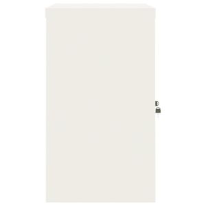 Armoire à dossiers en acier blanc thermolaqué de taille moyenne - Product Image 5