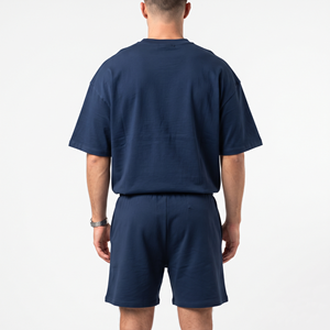 Ensemble décontracté homme été : T-shirt ample à manches courtes 210 g/m² et short cargo 95 % polyester 5 % élasthanne - Product Image 3