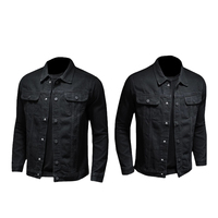 Nouvelle veste coupe-vent en jean vintage, vêtements décontractés, vente en gros, veste en coton de haute qualité pour hommes, personnalisable