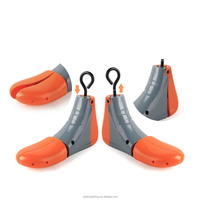 Embauchoirs en plastique anti-plis bleus/oranges à taille ajustable pour femmes et hommes – Présentoir pour magasin de chaussures