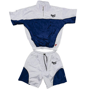 Wholesale Custom <b>Men</b>’s Short Sleeve Windbreaker <b>Jacket</b> & Shorts Colorblock Quarter Zip <b>Summer</b> Hoodies Shorts Sportswear <b>Jackets</b> - Product Image 6