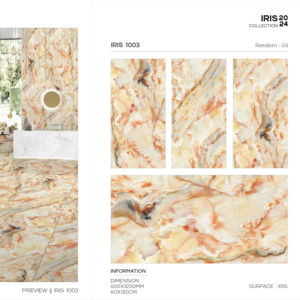 Carreaux de porcelaine modernes avec surface irisée 60x120cm 600x1200mm 24x48 pour un design élégant de murs et sols intérieurs - Product Image 1