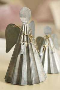 Silver Metal <b>Christmas</b> <b>Tree</b> Decorations with Star Tops Modern Centerpieces for Holiday <b>Table</b> Decor - Product Image 4