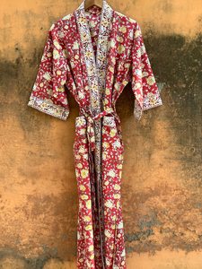 Robe de soirée moderne chaude détendue col en V profond faite à la main Tie Dye Trendy Summer Resort Wear Robe de soirée Boho Beach Kaftan Kimono Robe - Product Image 4