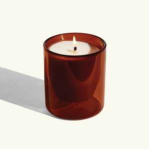 Frasco de Vidrio Ámbar para Velas, Cilíndrico y Redondo con Tapa de Madera, Resistente al Calor, Decoración para el Hogar - Product Image 6