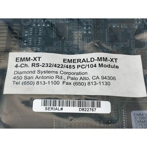 Carte de circuit imprimé Diamond Systems EMM-XT, 4 canaux. RS-232/422/485 - Équipements et composants semi-conducteurs d'occasion fiables à l'échelle mondiale - Product Image 3
