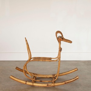 Cheval à bascule en bois artisanal en rotin, animaux à bascule, jouet pour enfant, animal à chevaucher, choix privilégié - Product Image 2