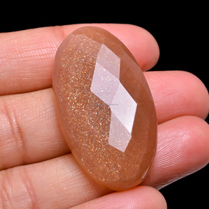 Piedra Preciosa Natural de Piedra Lunar Melocotón Facetada para Colgante de Joyería en Forma de Corazón, Diseño Creativo Suelto FAIJAN GEMS Tercera Edición - Product Image 2