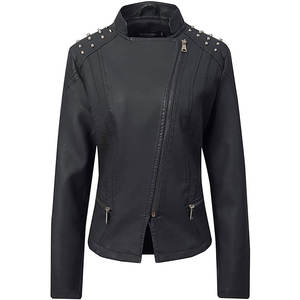 Chaqueta de Motociclista de Cuero Genuino para Mujer de Primera Calidad – Diseño Casual Personalizado OEM por Fabricante de Sialkot - Product Image 4