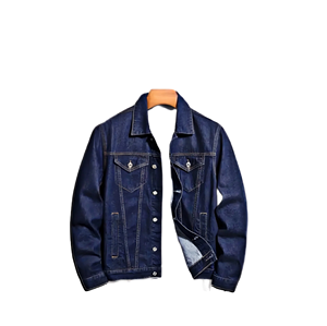 Veste en jean pour homme, couleur unie, col rabattu, coupe classique, coton lavé, style décontracté automne, fermeture à boutons simple - Product Image 5